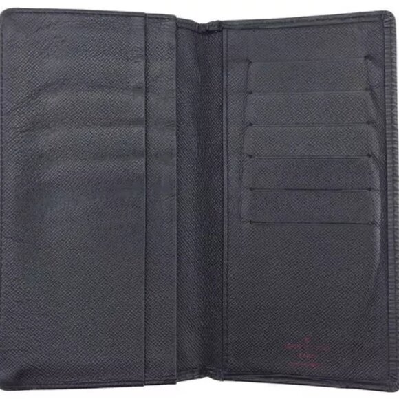 LOUIS VUITTON Bifold Billfold Epi Noir Epi Leather Authentic Used - Picture 5 of 9